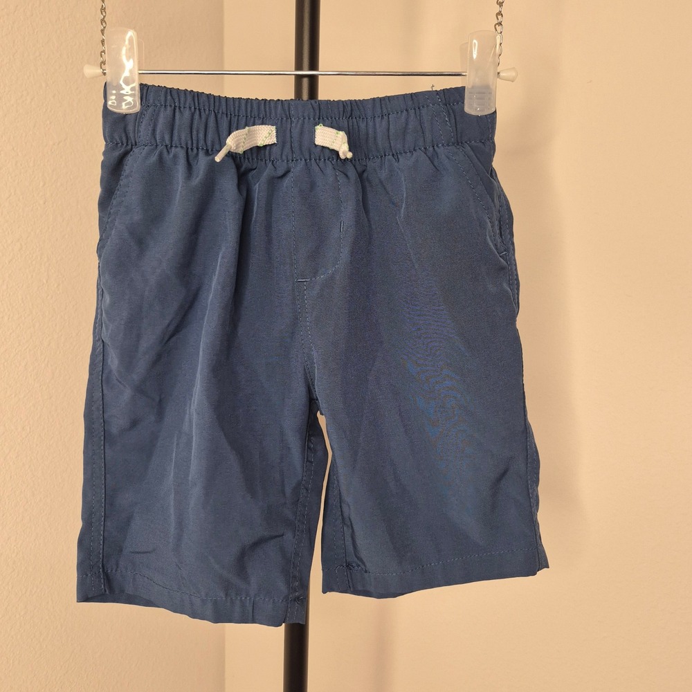 Eddie Bauer Kids Navy Blue Performance Shorts Size 7 Elastic Waist Outdoor Sport